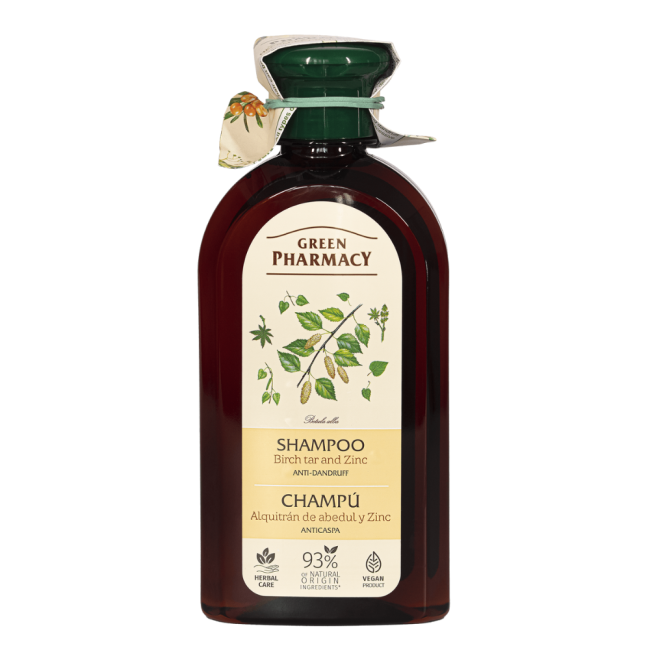 green pharmacy szampon przeciwłupieżowy dziegieć brzozowy cynk 350ml