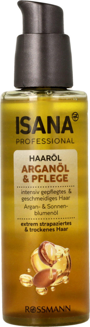 olejek do włosów pielęgnacyjny olej arganowy isana