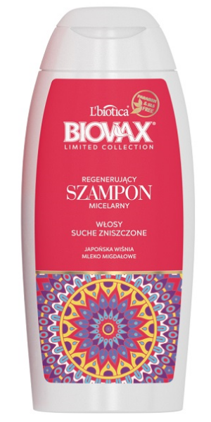 biovax limited collection szampon japońska wiśnia & mleko migdałowe 200ml